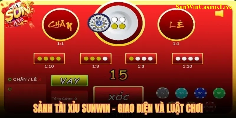 Giao diện và cơ chế vòng quay 30 giây của tài xỉu SUNWIN